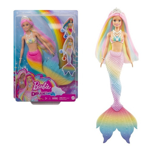 Boneca Barbie Sereia Mattel Dreamtopia - GTF89