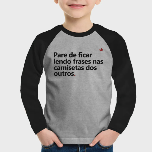 Camiseta Pare de ficar lendo frases nas camisetas dos outros