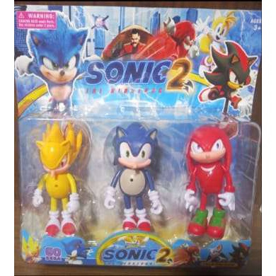 Kit 2 Bonecos Sonic + Tails 16cm Com Canecas 350ml Oferta