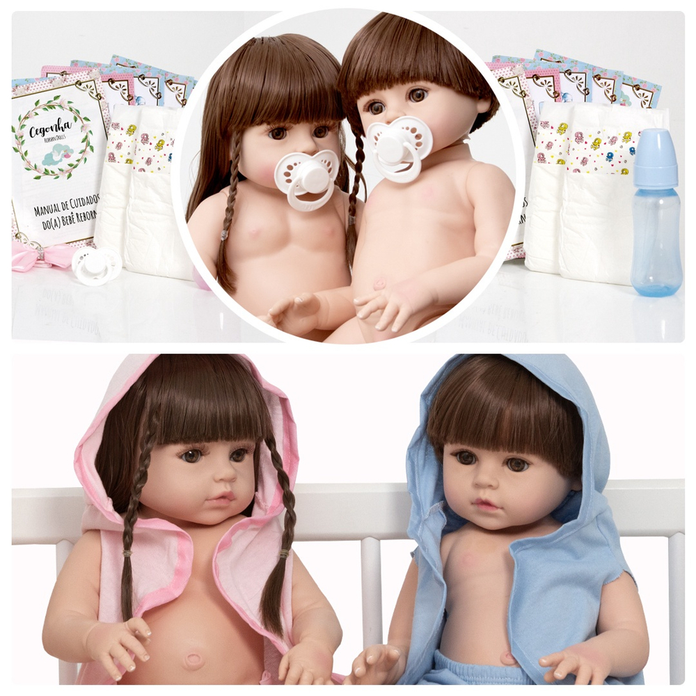 Bebê Reborn Gêmeos Casal em Promoção na Americanas