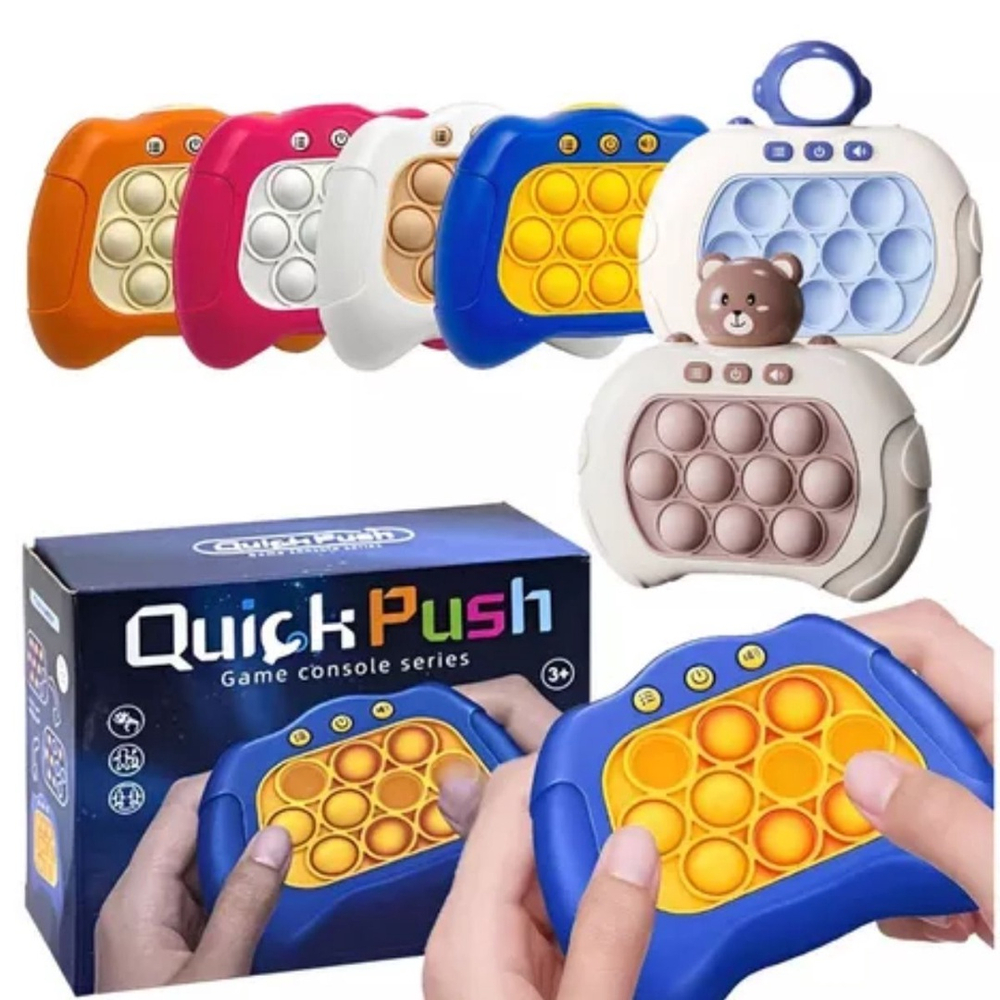 Jogos de Puzzle Pop Push Bubble para Crianças, Brinquedos de