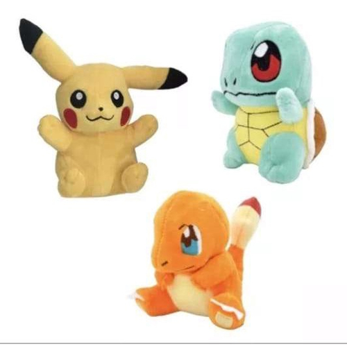 Conjunto Pokémons Água: Froakie, Wartortle, Lapras - 3 unidades - Brinquedo  Infantil