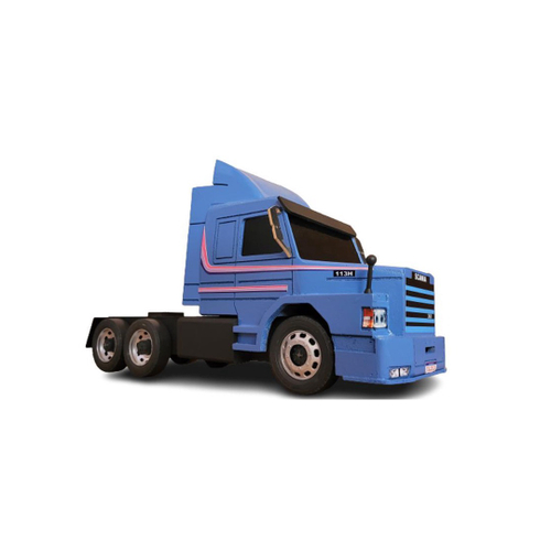 Miniaturas Scania Com Carreta Rosa Brinquedos