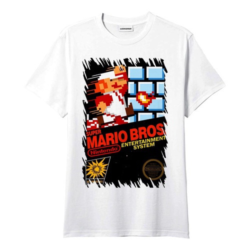 Camiseta Mario Bros Nintendo Jogos Antigos no Shoptime