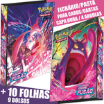 Pasta Fichário Álbum Pokémon Charizard para cards cartas + 10