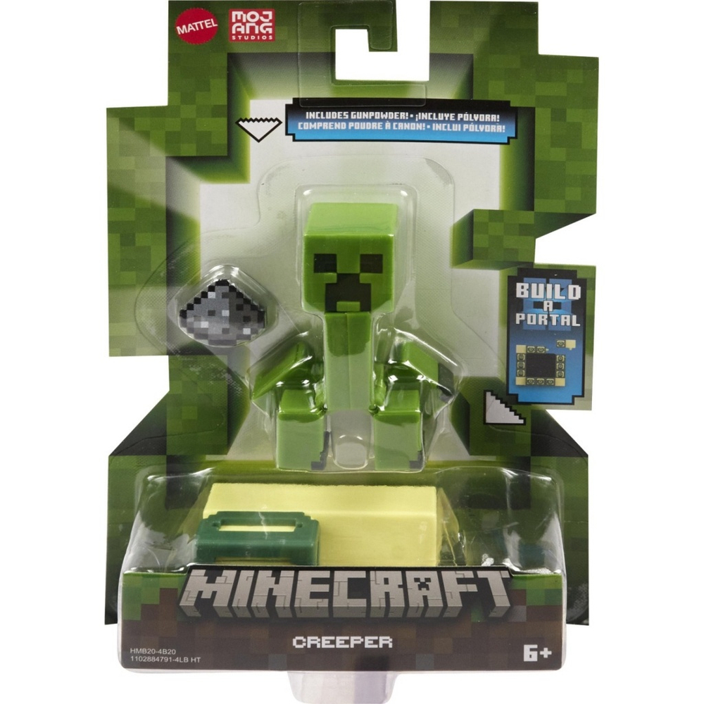 Boneco Minecraft C/Acessório - Creeper - MP Brinquedos