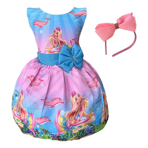 Vestido Barbie Moda e Magia Mattel Original