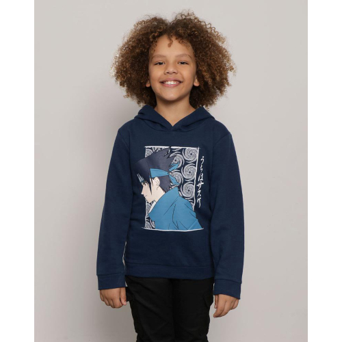 Camiseta Naruto Azul Marinho Infantil