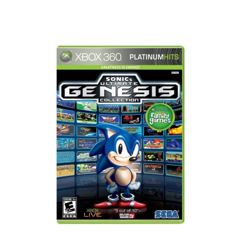 Sonic's Ultimate Genesis Collection Microsoft Xbox 360 Video Game Hits Sega