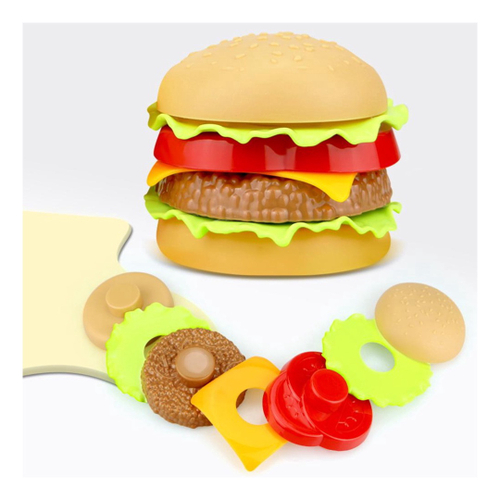 Generic 4 Conjuntos De Acessórios De Fast Food Em Miniatura Para Casa De  Bonecas Mini Bandeja De Pizza Modelo De Bolo De Sanduíche Jogo De Cozinha