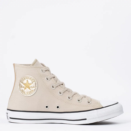 Tênis Converse Chuck Taylor All Star Bege Claro Ouro Claro