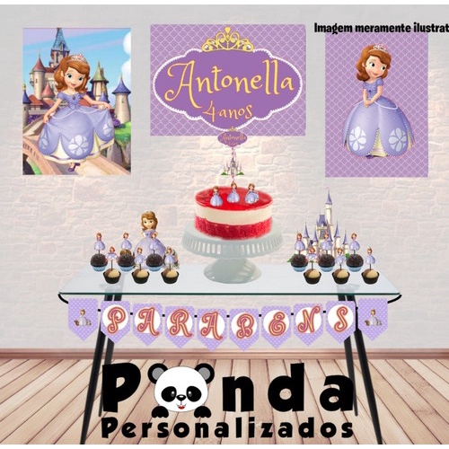 Topo para Bolo - Princesa Sofia - Personalizado em Promoção na Americanas