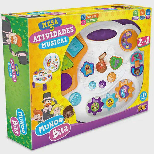 Pianinho Musical Infantil Mundo Bita Fun Com Sons De Animais em Promoção na  Americanas