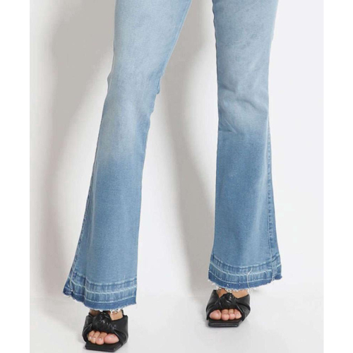 Calça jeans flare cheap cintura alta biotipo