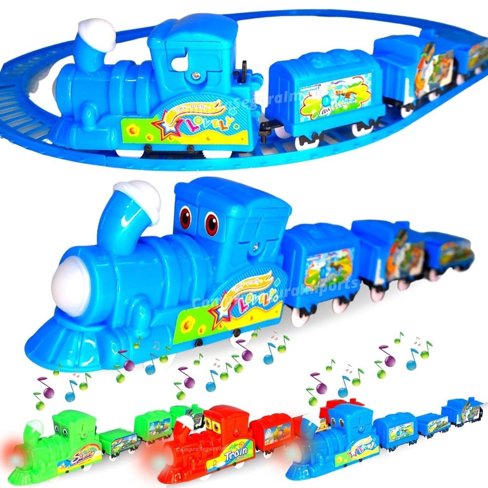 Trenzinho De Brinquedo Locomotiva Com Som E Luz Trem Trilhos em Promoção na  Americanas