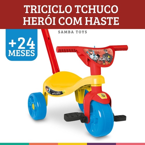 Triciclo Motoca Infantil Princesa Judy Com Haste Tchuco Samba Toys