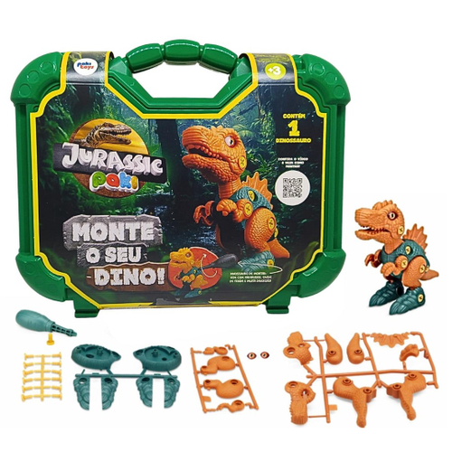 Jurassic Paki Dinossauro Kit Maleta Monta Desmonta Pakitoys em Promoção na  Americanas