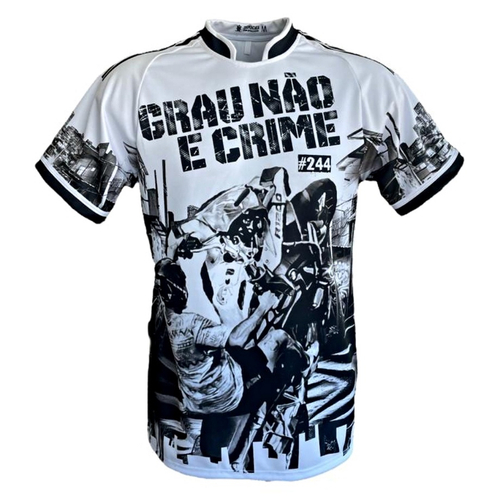 Camisa Camiseta Moto Favela Quebrada 244 Grau Não É Crime