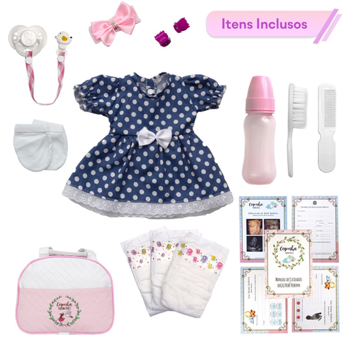 Boneca Bebê Reborn Silicone 26 Itens Bolsa Maternidade em Promoção na  Americanas