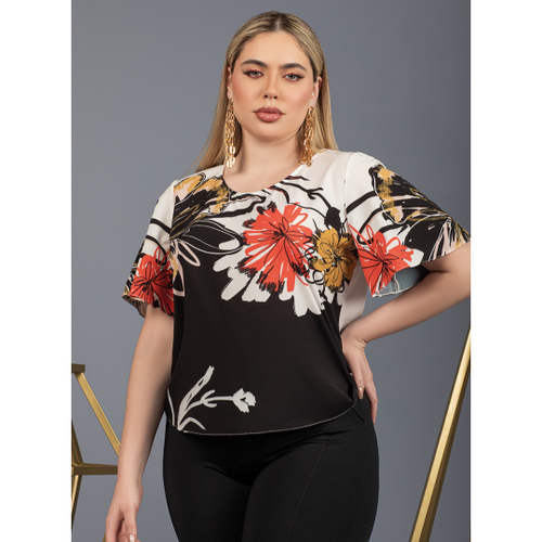 Blusas soltinhas 2024 plus size