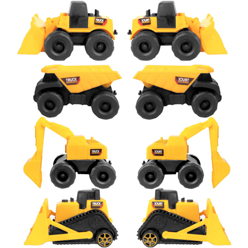 Kit 4 Caminhão Truck Construção 17 Cm Brinquedo Infantil