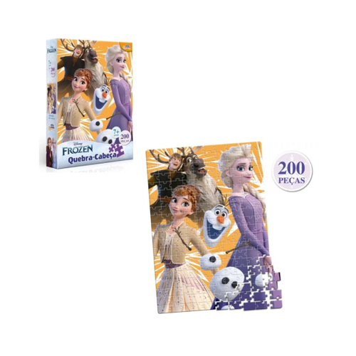 Quebra-Cabeça - 200 Peças - Disney - Frozen - Toyster