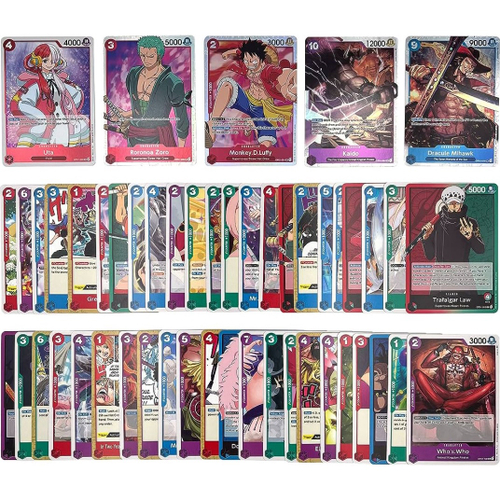 Lote cartas One Piece originais Bandai em inglês com 25 ou 50 cartas sem  repetições