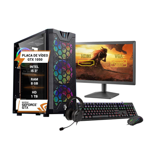 Computador gamer ggwp I5-4570 8GB de ram 120 gb ssd rx 550 kit