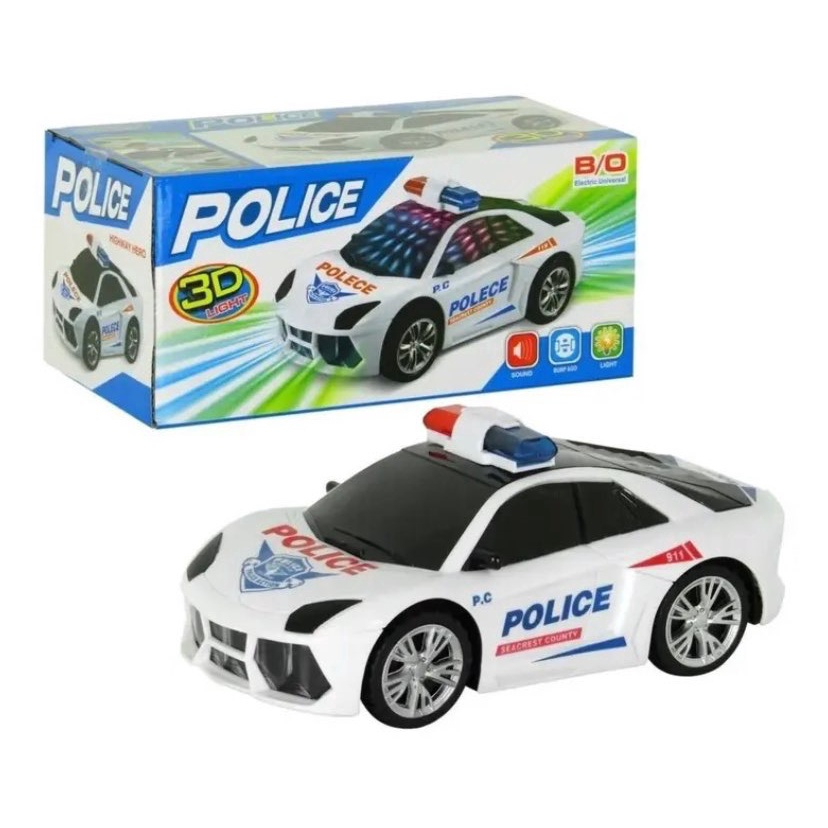 Brinquedo Carro de Policia com Sirene, Luzes e Som - Shop Macrozao