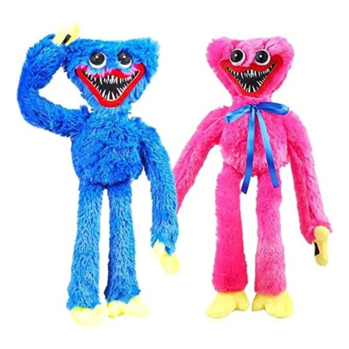 Poppy Playtime Jogo Boneco Pelúcia Huggy Wuggy Azul Escuro em