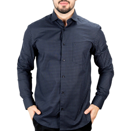 Camisa Regular Sarja Fio 60 Xadrez - Aramis