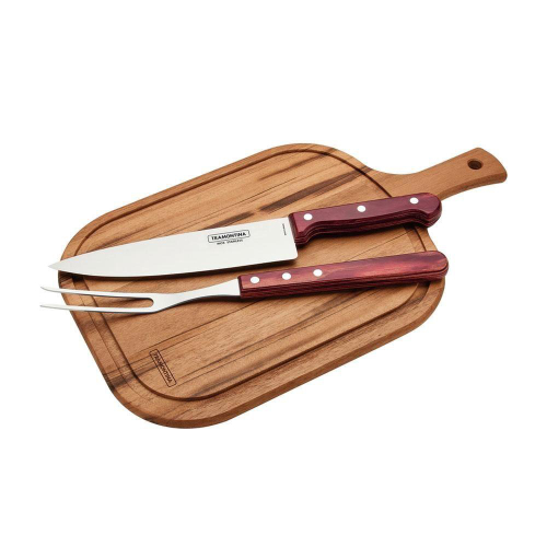 Garfo e Faca para Churrasqueiro 20cm Tramontina (2 pcs) - Carving set –  Brazuka Meat