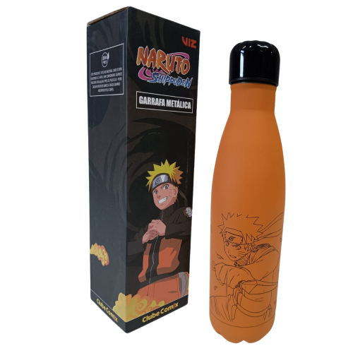 Garrafa Naruto Nuvens Akatsuki Térmica Gigante De Metal Preto 800ML Com  Alça Oficial VIZ - Adrenaland - A Realidade da Imaginação