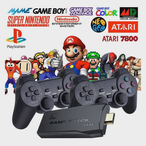 Game Stick Retrô GD10 Ultra 30.000 jogos + 2 Controles