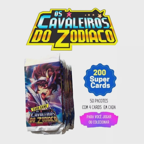 Jogo Super Trunfo Os Cavaleiros Do Zodíaco Com As 32 Cartas