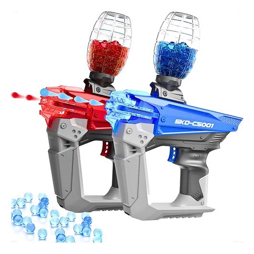 KIT C/ 2 Arminha Lança Dardos e Bolinhas Água Gel Pistola de Brinquedo Arma  Tipo Nerf Barato Criança