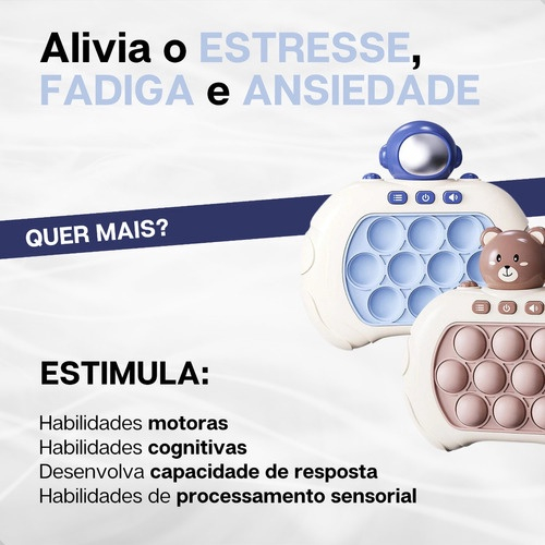 Popit Mini joguinho Eletrônico Anti Stress Jogo Infantil Memória em  Promoção na Americanas