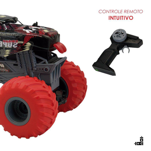 Carrinho de Controle Remoto Cambalhota Hot Wheels Candide Vermelho