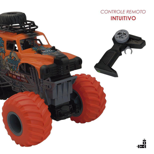 Carrinho de Controle Remoto - Monster Truck - 7 Funções - Sortido -  Polibrinq