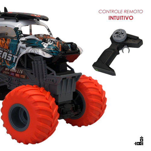 Carro Controle Remoto 4Ch 4X4 Truck Off Road Starry Blue na