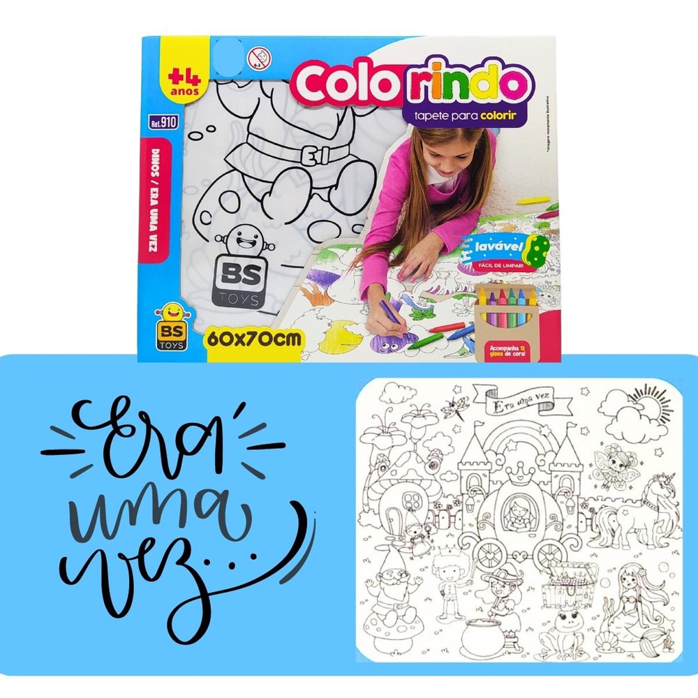 Tapete gigante para colorir tema patrulha canina em Promoção na Americanas