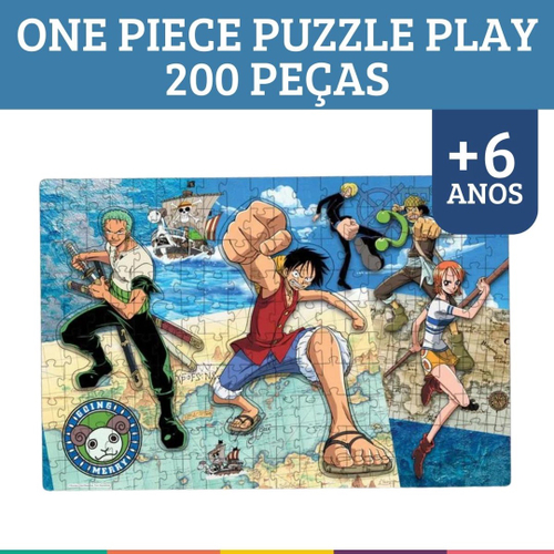 Quebra-cabeça Play One Piece 200 Peças - Elka