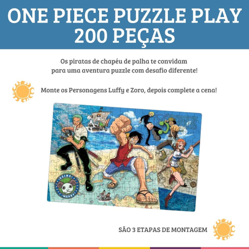 Quebra-Cabeça One Piece 200 Peças Elka - 1225