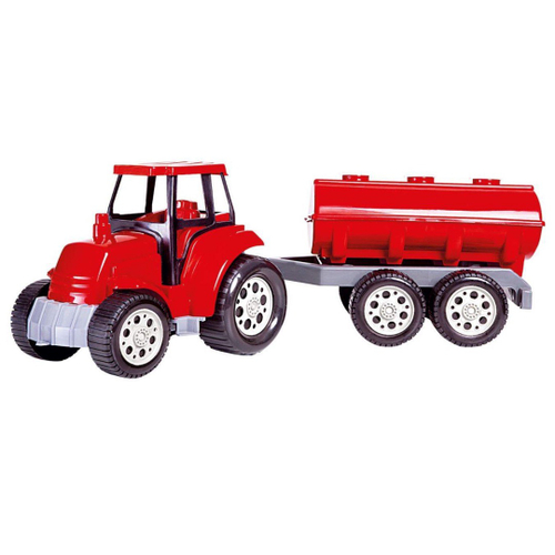 Carrinho Infantil Passeio Trator Elétrico Massey Ferguson 6V - Com Caçamba  - Biemme - Vermelho