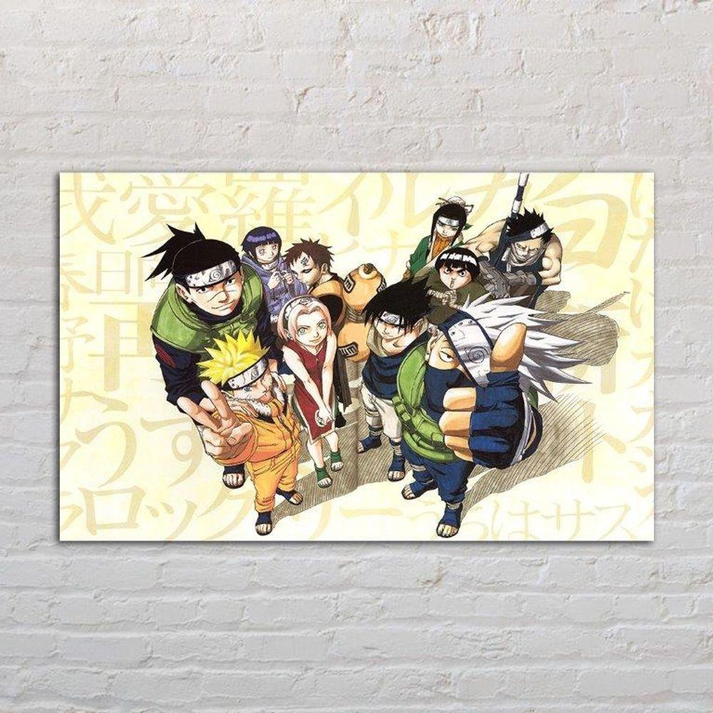 Placa Decorativa Rosto Naruto Desenho 30x42cm