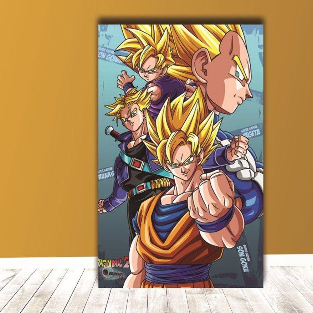 PLACA DECORATIVA GOKU CRIANÇA DRAGON BALL