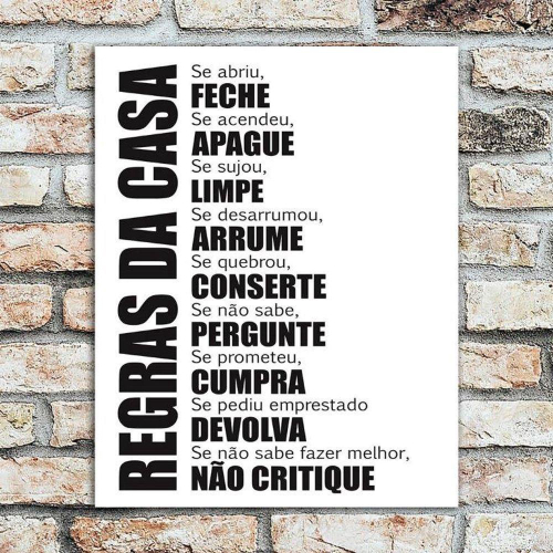 Placa Decorativa Frases de Motivação Nunca Desista 30x40cm