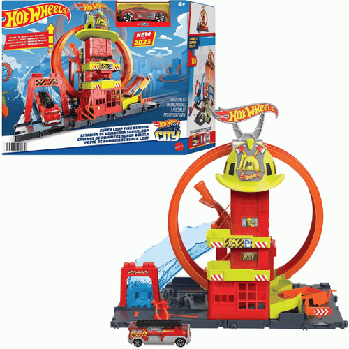 Pistas e Autoramas - Pista Hot Wheels - Posto de Bombeiros Super