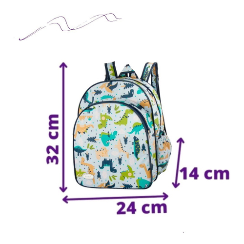 Mochila Infantil Mochilinha Animais Escolar Passeio Bebe Menina Menino  Creche