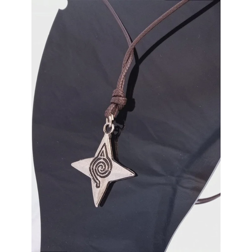 Colar Anime Naruto Pingente Dog Tag Símbolo Nuvem Akatsuki